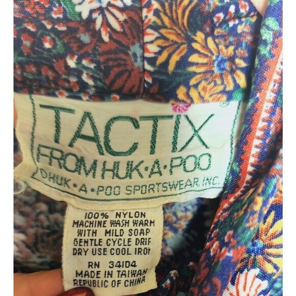 VTG 70s Huk A Poo Floral Maxi Dress Medium Long sleeve modest Prairie cottage - Picture 5 of 6